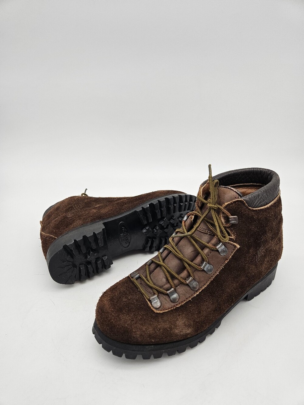 DEXTER VINTAGE MOUNTAINEER HIKING BOOTS LEATHER & SUEDE  women 6M Made in USA